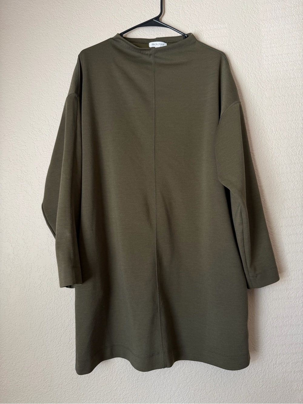 Olive Green Long Mock Neck